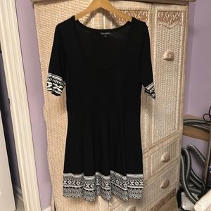 Black knit dress